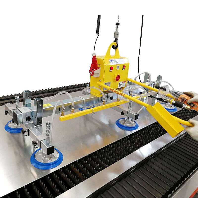 Grúa de horca neumática con elevador de vacío de succión de tablero grande de hoja de metal de 500 kg