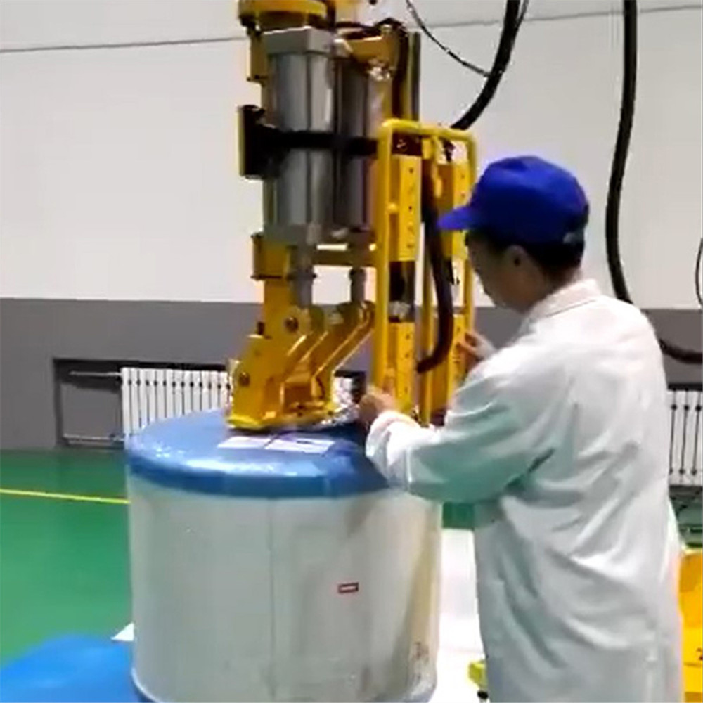 Manipulador de elevación neumático industrial de 200 kg con eje neumático para carretes de rollos