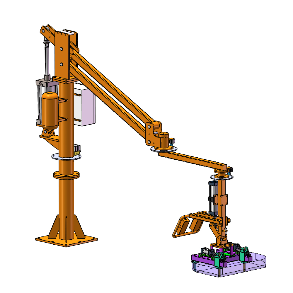 Brazo manipulador neumático Accesorio mecánico Equipo de elevación de material Robot industrial